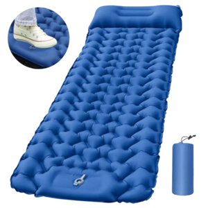 [6976023929496] Naturehike FC-12 Foot-Pump Inflatable Camping Sleeping Pad (Presale) Navy