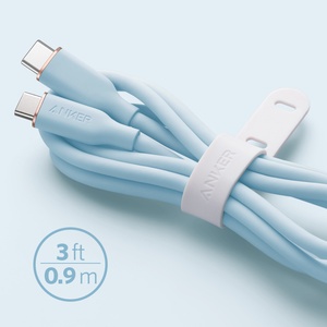 [A8552H31] Anker PowerLine III Flow USB-C to USB-C 100W (0.9m/3ft) -Blue