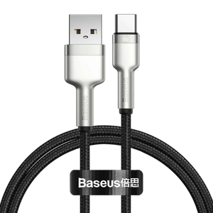 [CAKF000201-B2B] Baseus Cafule Series Metal Data Cable USB to Type-C 66W 2m Black
