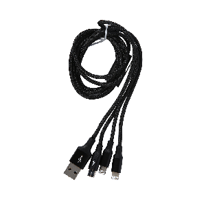 [CAMLL-SU01] Baseus Rapid Series 3-in-1 Cable Micro+Dual Lightning 3A 1.2m Black