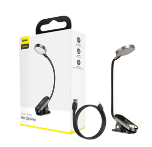 [DGRAD-0G-B2B] Baseus Comfort Reading Mini Clip Lamp - Dark Gray