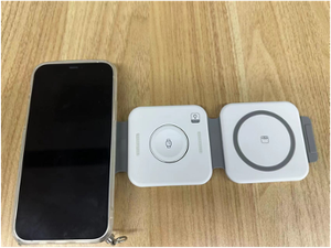 [F21B-SMPL] Syntech 3 in 1 Foldable Wireless Charger- Gray