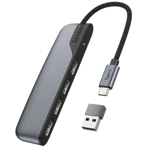 [M20C] Syntech USB C to USB Hub 4 Ports - Space Gray