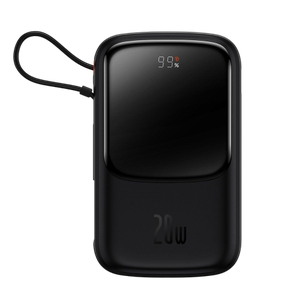 [PPQD060001-B2B] Baseus Qpow Pro Digital Display Fast Charge Power Bank 10000mAh 20W iP Edition Black Overseas Edition