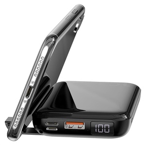[PPXFF10W-01.] Baseus Mini S Bracket 10W Wireless Charger Power bank 10000mAh 18W Black