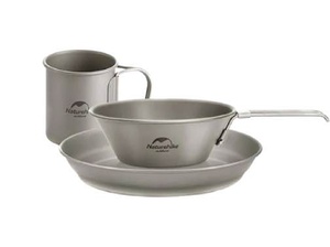 [6975641887591] Naturehike Titanium Tableware Set - (3pcs)