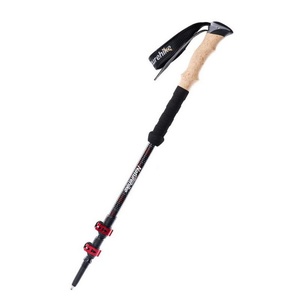 [6976023924699] Naturehike 3-Node Carbon Fiber Telescopic Trekking Poles - Red (62-135CM)