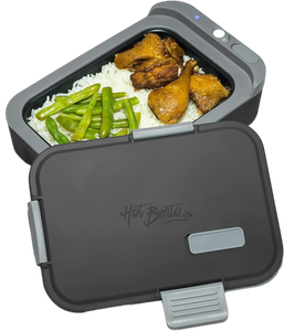 [HB2-BL] Hot Bento Self Heated Lunch Box and Food Warmer 2L-Black