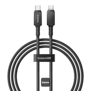 [6932172633288-B2B] Baseus Unbreakable Series 100W PD Fast Charging Data Cable Type-C to Type-C 1M - Black