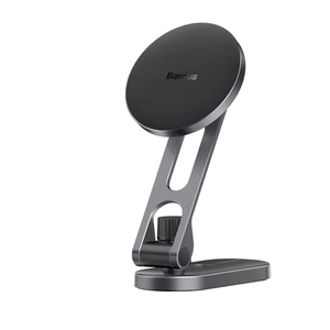 [6932172634612-B2B] Baseus T-Space Series Folding Metal Car Mount Magnetic Phone Holder