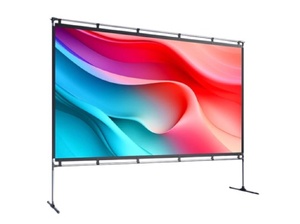 [J0A-7P2] JMGO 100 Inch Portable Projector Screen with Stand