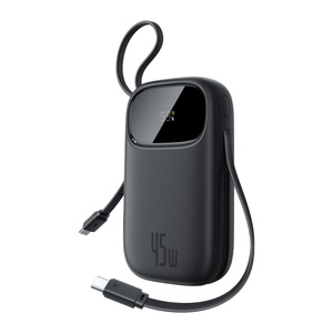 [P10082105123-00] Baseus FC31 Power Bank 20000mAh 45W with 2 USB-C Cables – Black