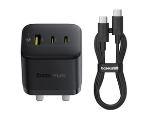 [P1011160D113-01] Baseus Palm 65W 2C+U Fast Charger – Black (UK)