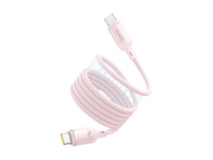 [P10376800411-00] Baseus PicoGo 1m USB-C to USB-C 240W Magnetic Liquid Silicone Cable – Pink