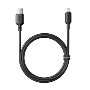 [P10377702113-00] Baseus Silky 1m USB-A to Lightning Fast Charging Cable – Black