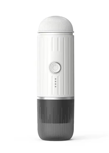 [ME2218-WH] iCafilas 2-in-1 Portable Espresso Maker with Heating - White