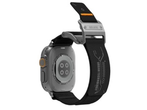 [A11-NL-BK-SL] AULUMU A11 Mag Buckle Slim Band for Apple Watch 42/44/45/49mm - Classic Black and Silver Buckle