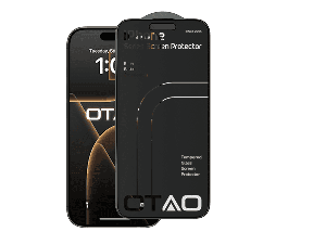 [OT-RG-17PM-AP] OTAO Rock Glass Anti-Privacy (Full Cover) Screen Protector - iPhone 17 Pro Max