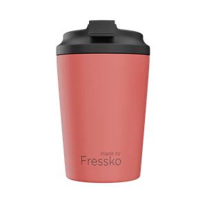 [9350136000490] Fressko Camino 340ml / 12oz Cup - Stainless Steel - Coral