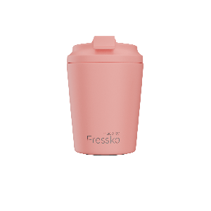[9350136002166] Fressko Piccolo 118ml / 4oz Cup - Stainless Steel - Peachy