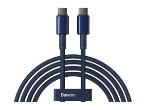 [P10319800321-03] Baseus Tungsten Gold Fast Charging Cable USB-C to USB-C 100W 1m - Blue