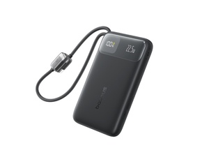 [E0031000] Baseus EnerFill FC11 Digital Display Power Bank with Dual Built-in USB-C Cables  10000mAh 45W - Cosmic Black