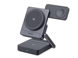 [E0205402] Baseus PicoGo AF21 Portable 3-in-1 Qi2.2 Wireless Charger 35W - Cosmic Black