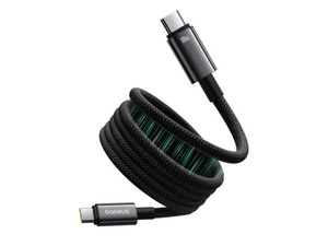 [P10319805111-00] Baseus Tungsten Gold Magnetic Charging Cable USB-C to USB-C 100W 1m - Black