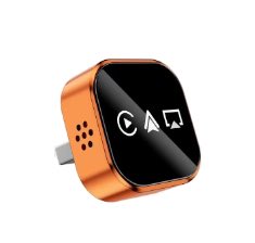 [JAS-A5MT] JASCO Wireless CarPlay (4 in 1 Wireless Adapter) - Cosmic Orange